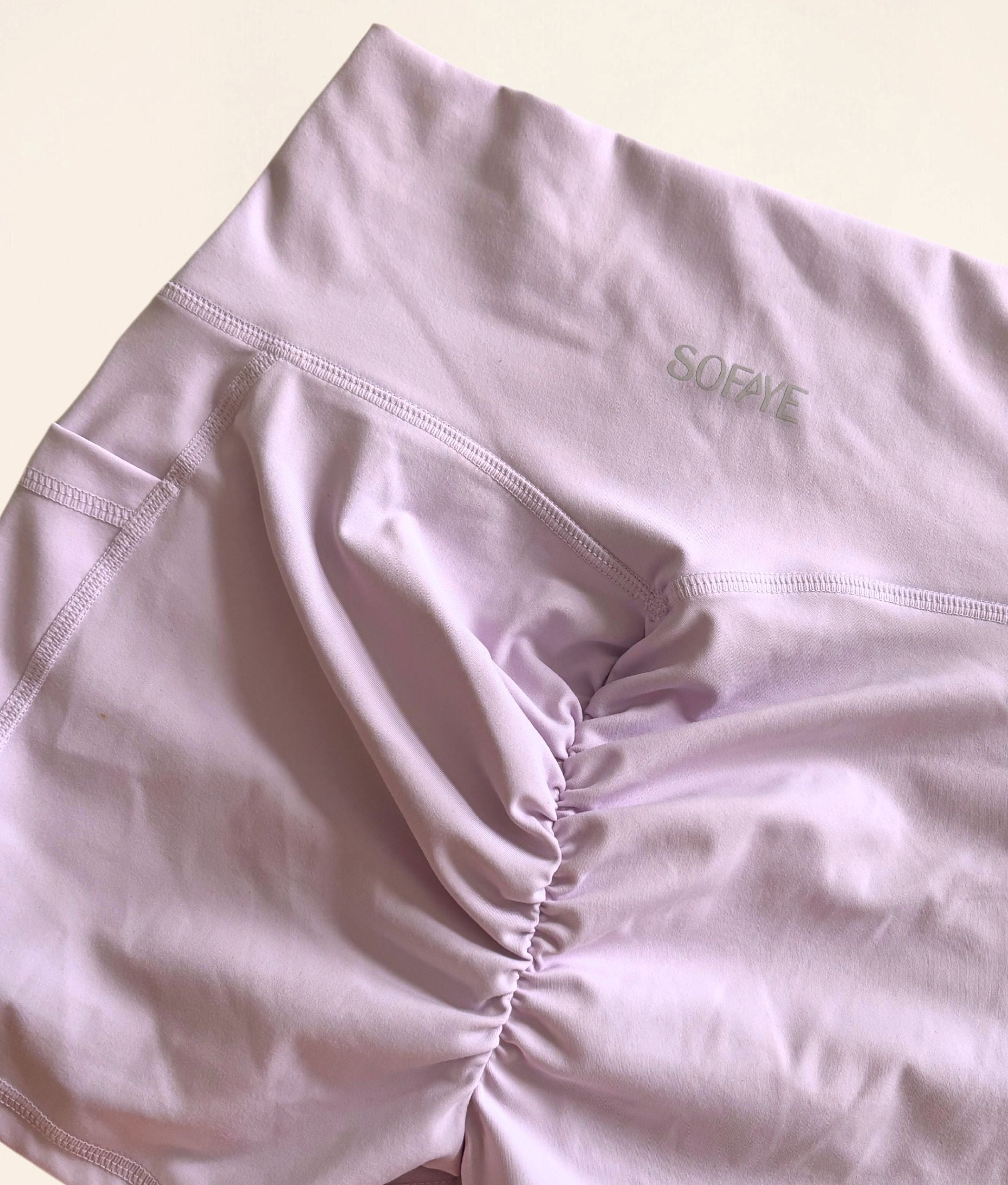 Scrunch Pocket Shorts, Lavender