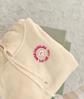 Overthinker Oversized hoodie, Cream