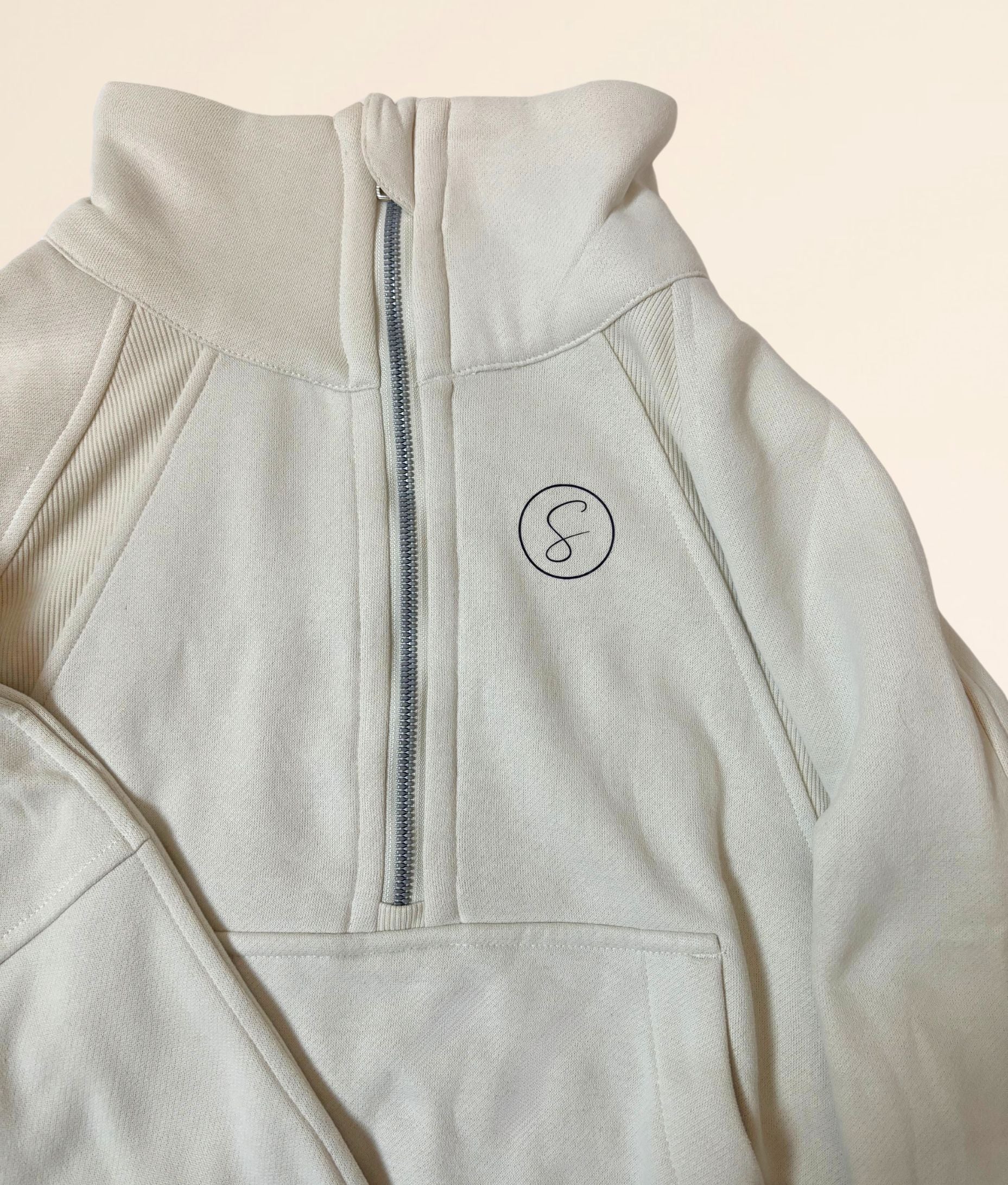 Willow Cropped Sweatshirt, Stone